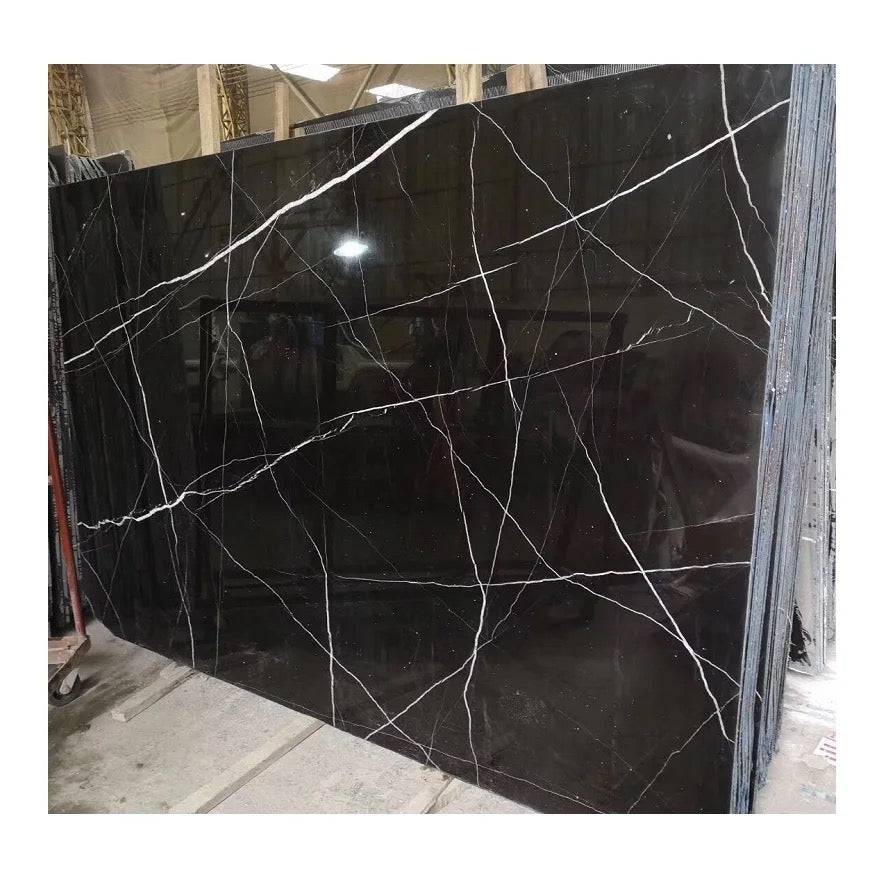 Black Marquina Marble Plinth