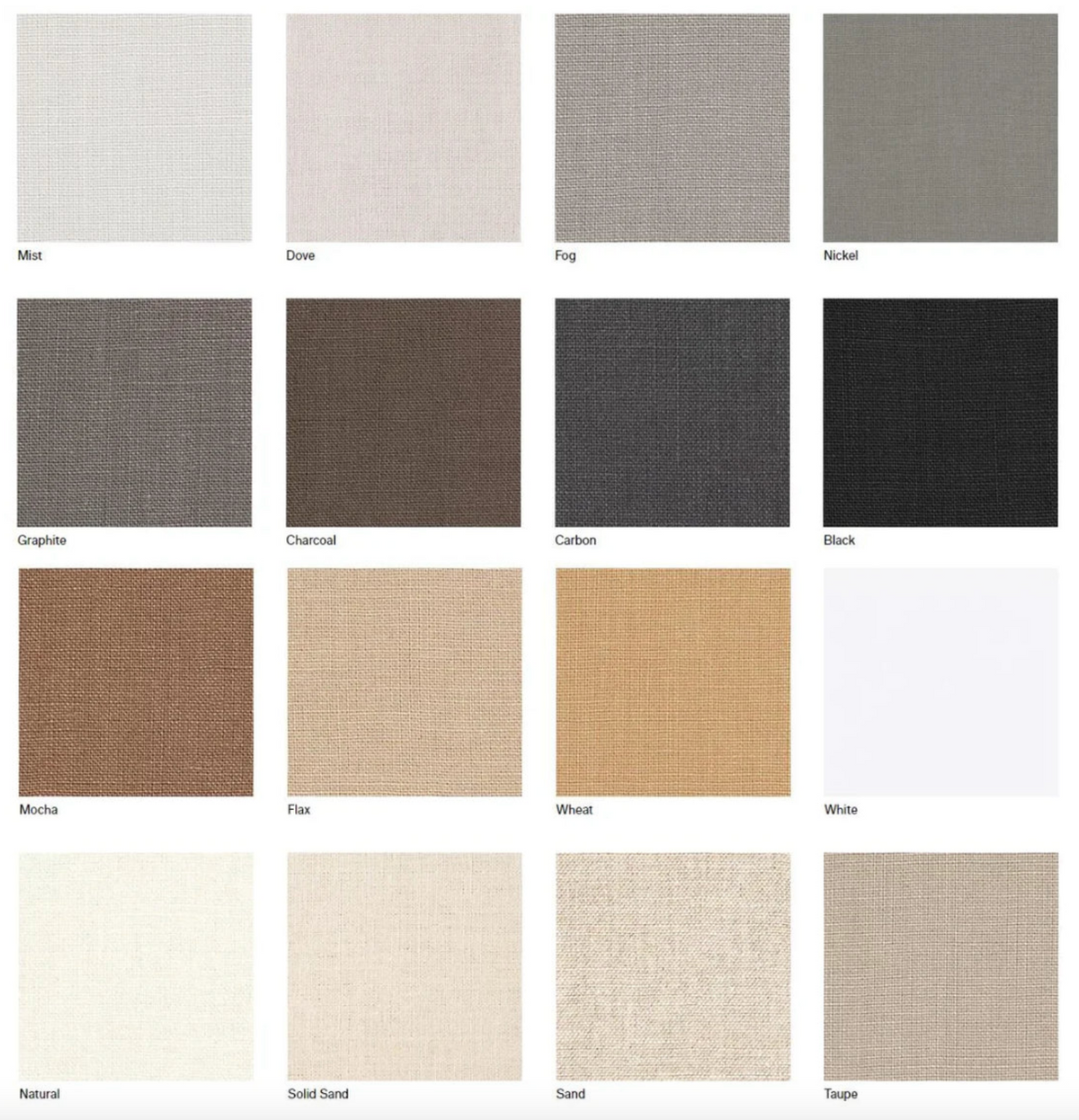 The Linen Weave Set Sample Collection