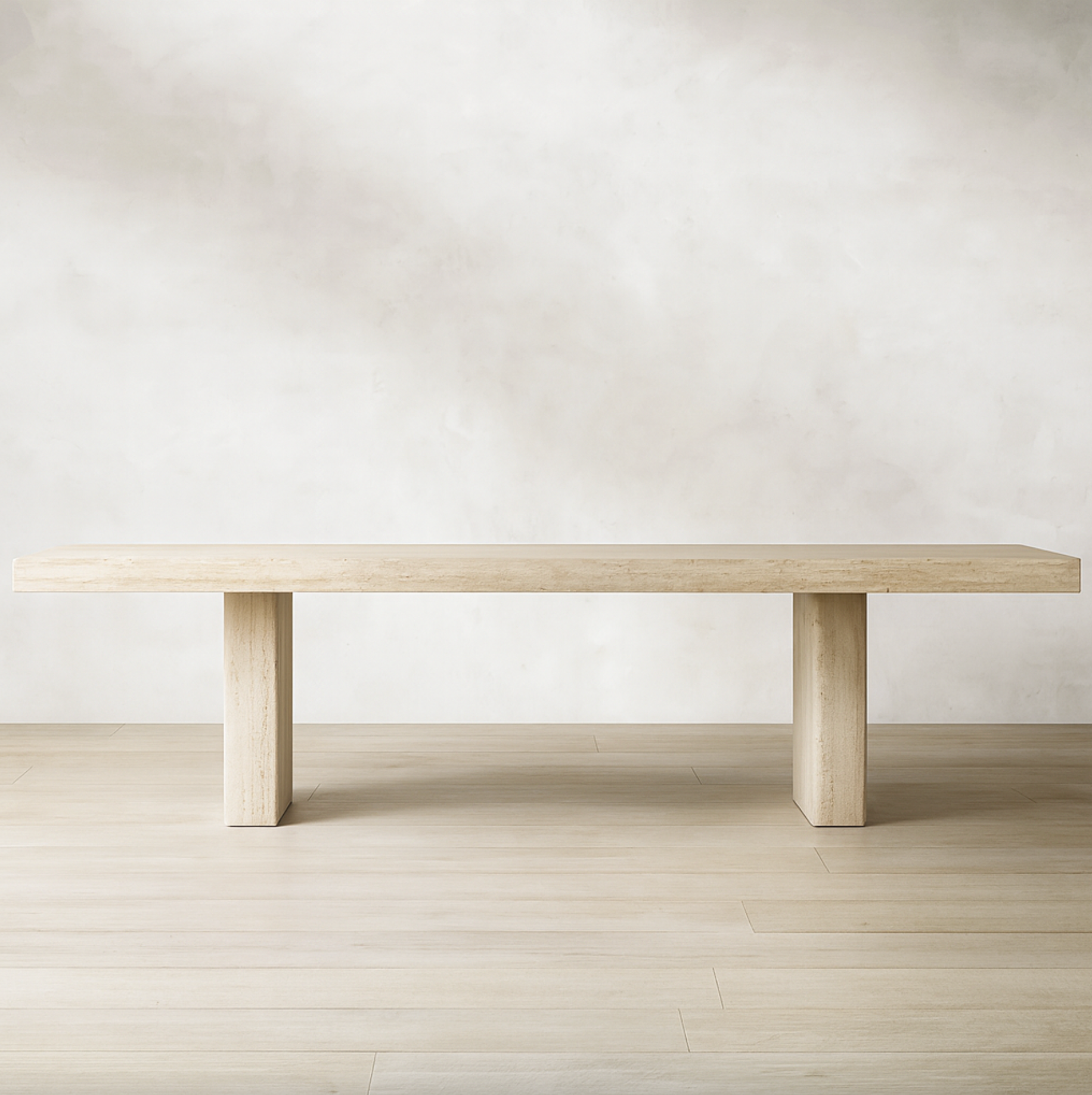 Oskar – Travertine Dining Table (PRE-ORDER)