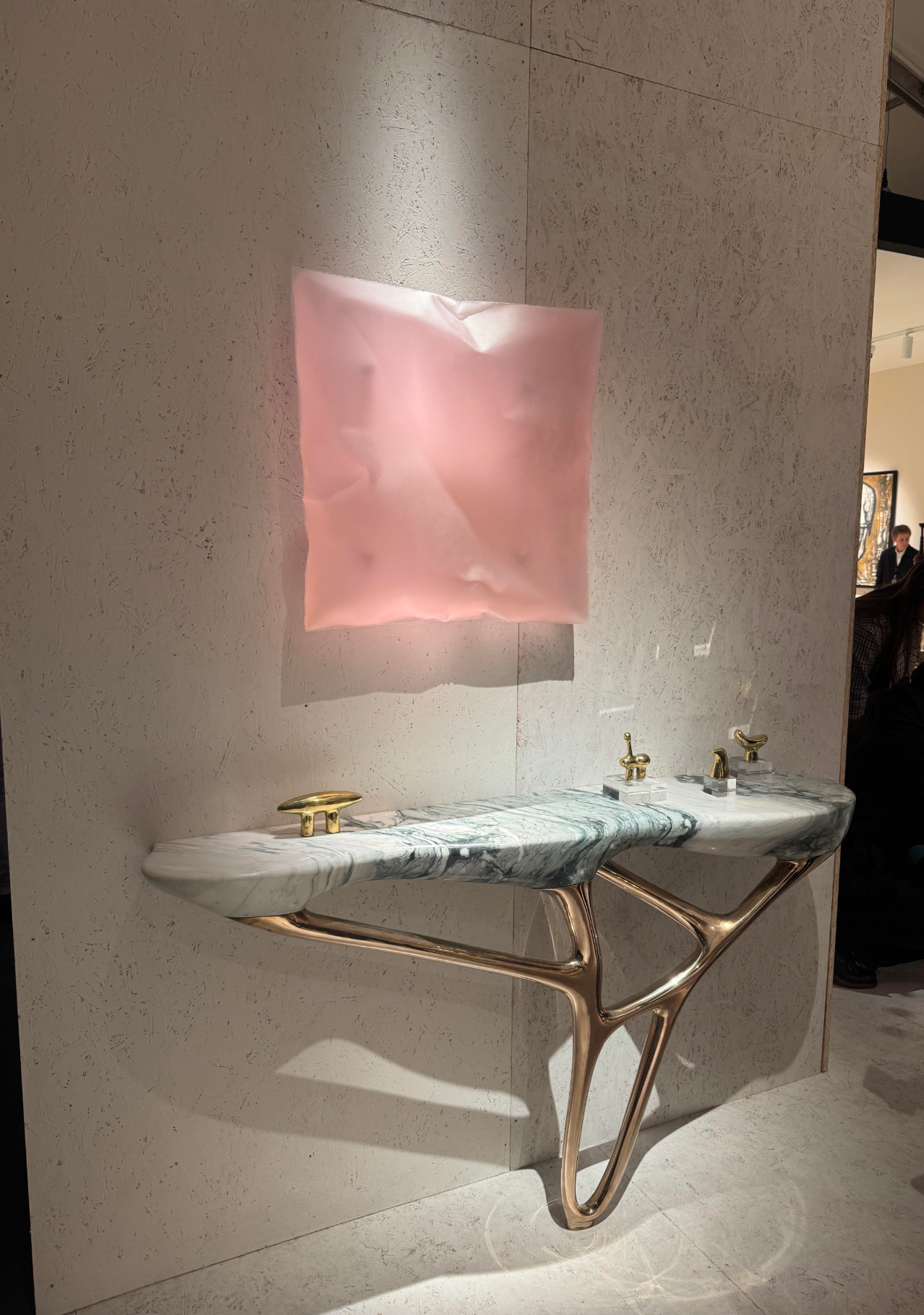 Marble + Brass Console Table