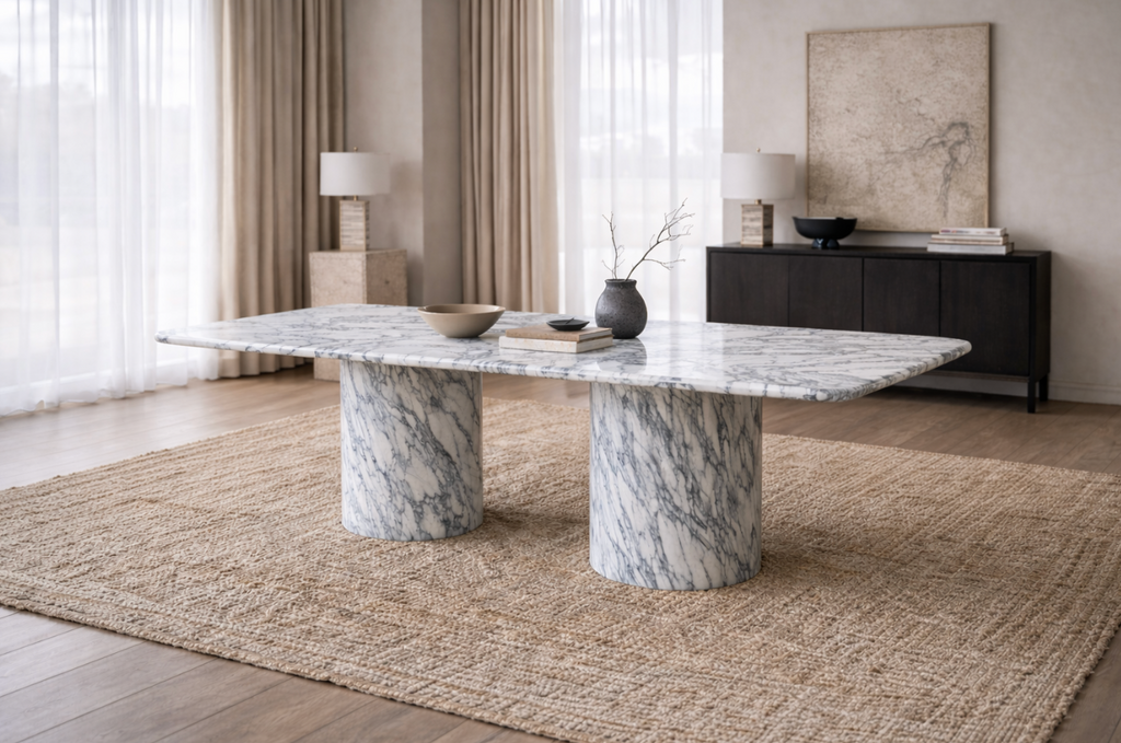 Kahai – Arabescato Dining Table