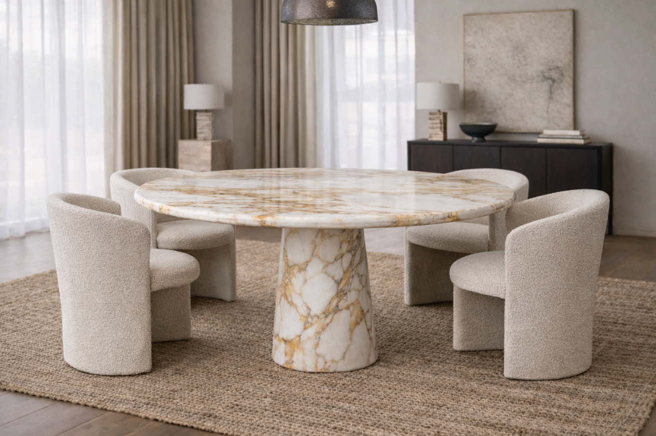 Aurelion – Calacatta Gold Dining Table