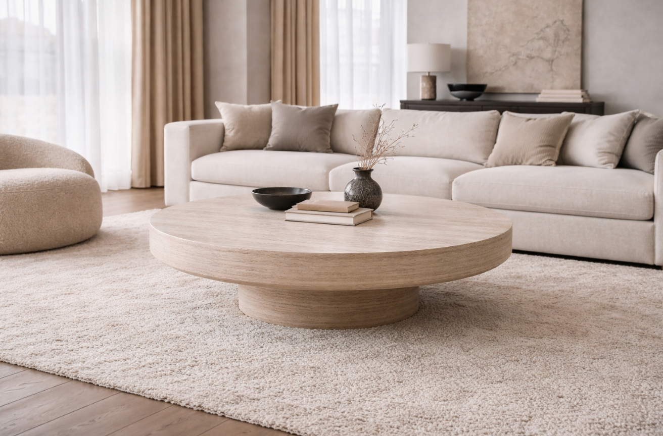 Elio – Travertine Coffee Table