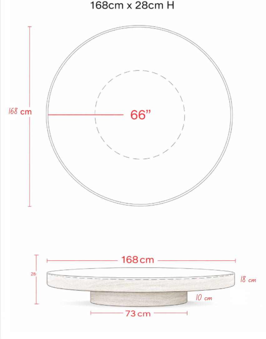 Elio – Travertine Coffee Table