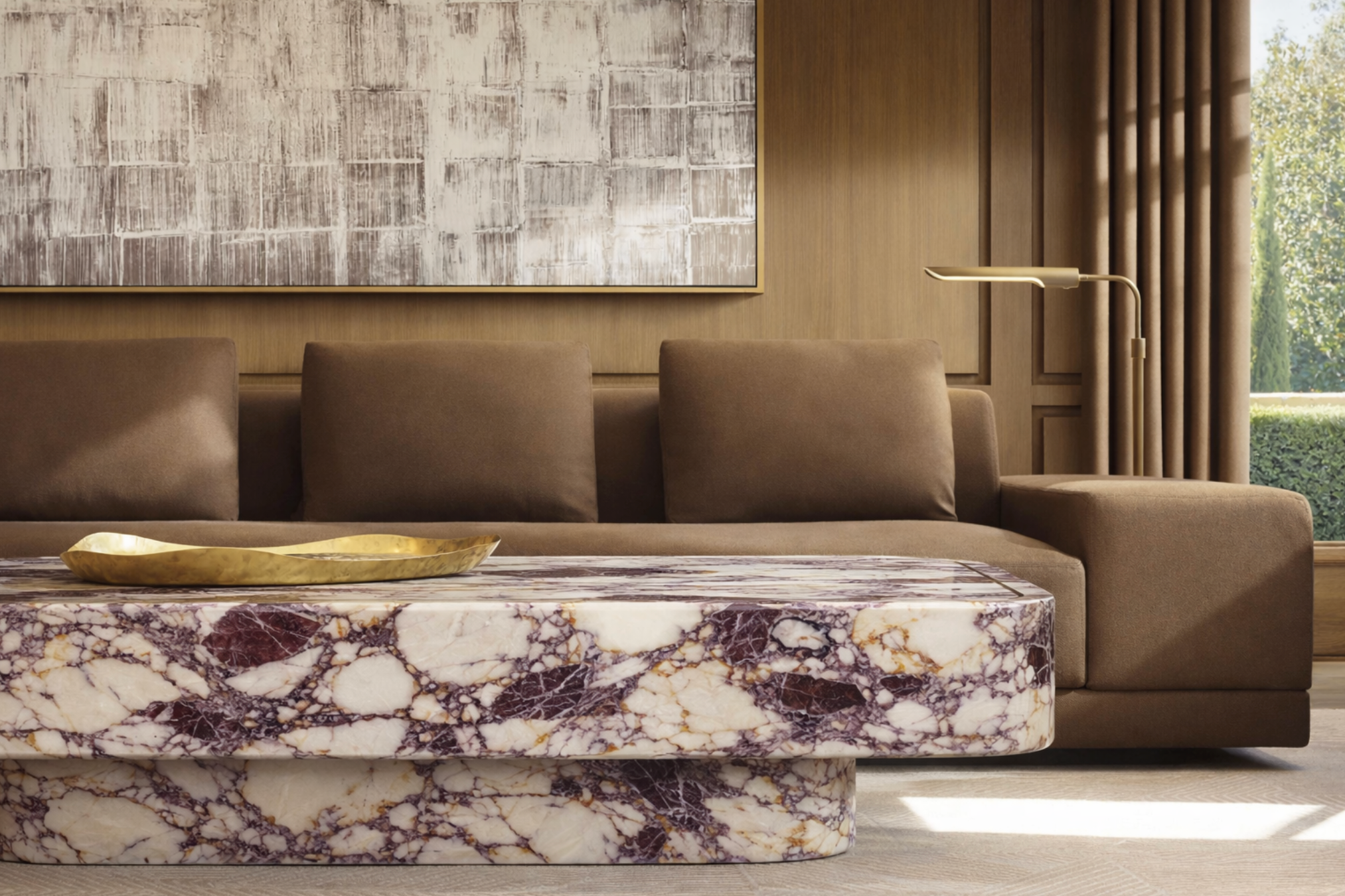 The Ceyx – Calacatta Viola Coffee Table