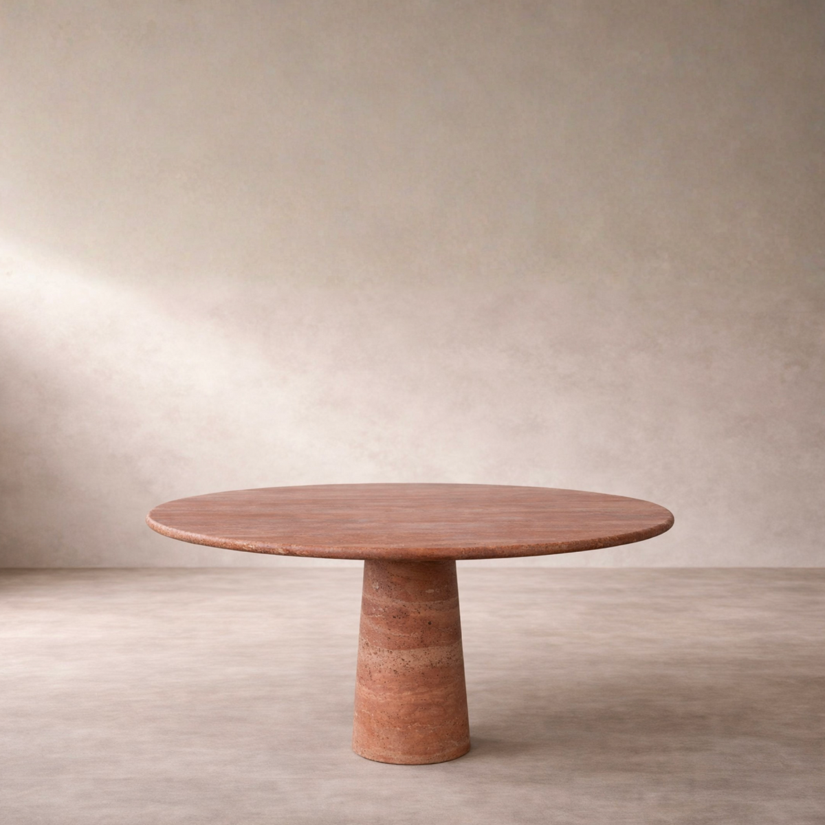 Aurelion – Red Travertine Dining Table