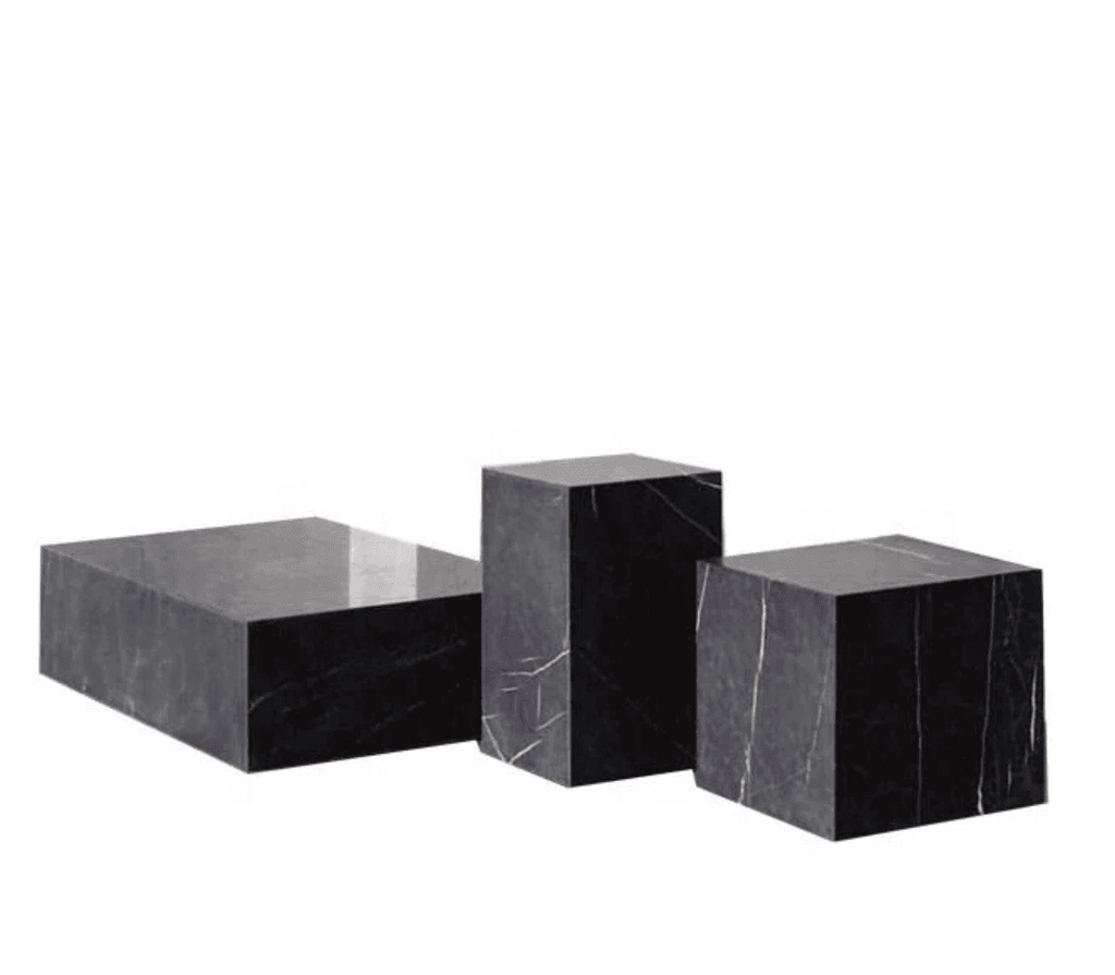 Black Marquina Marble Plinth